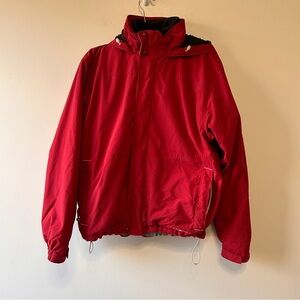 LL Bean Men's Medium The Weather Network 3 in 1 Red Jacket Black Fleece Insert